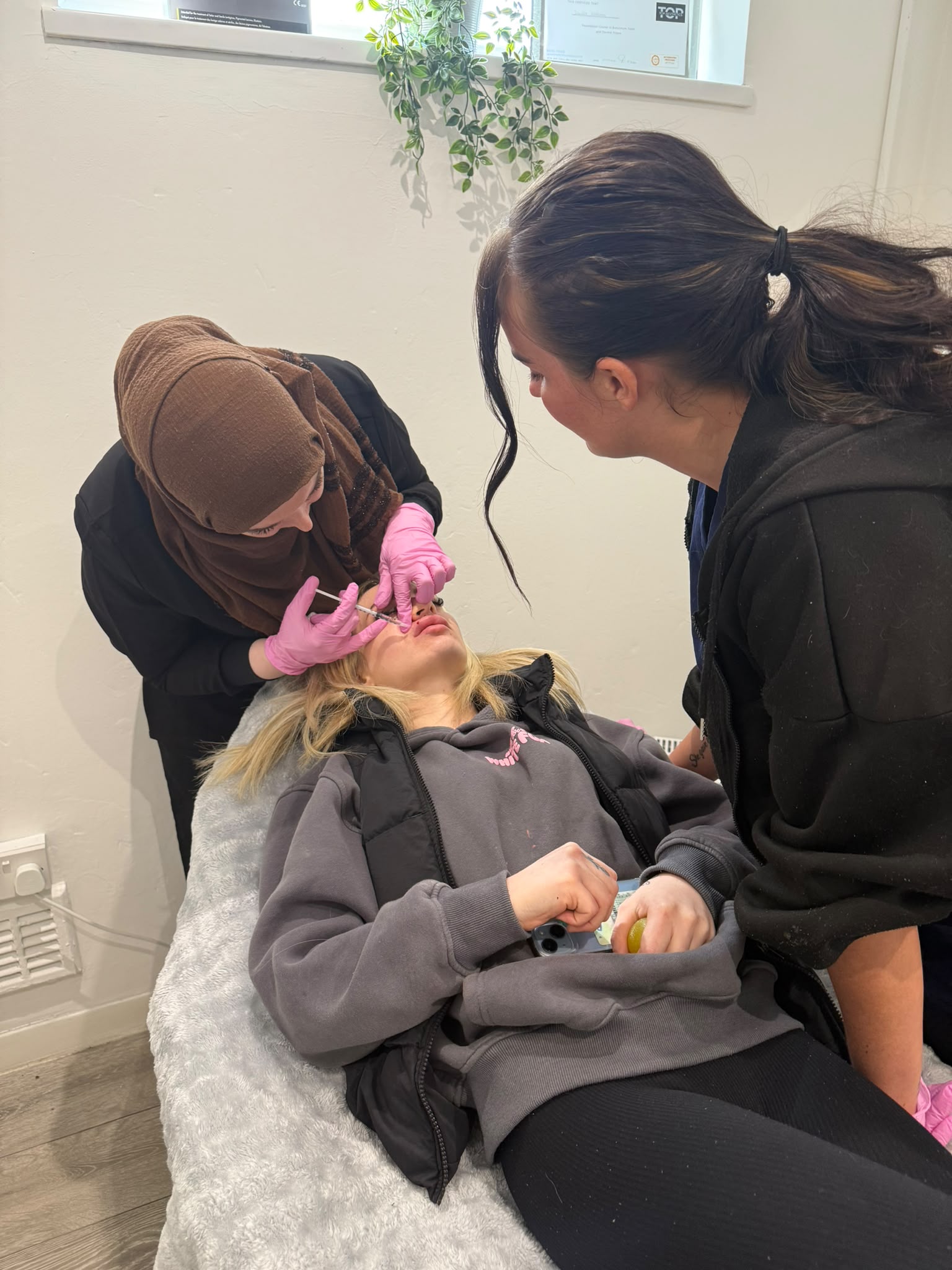 Treatment being carried out at A&A Medical Aesthetics