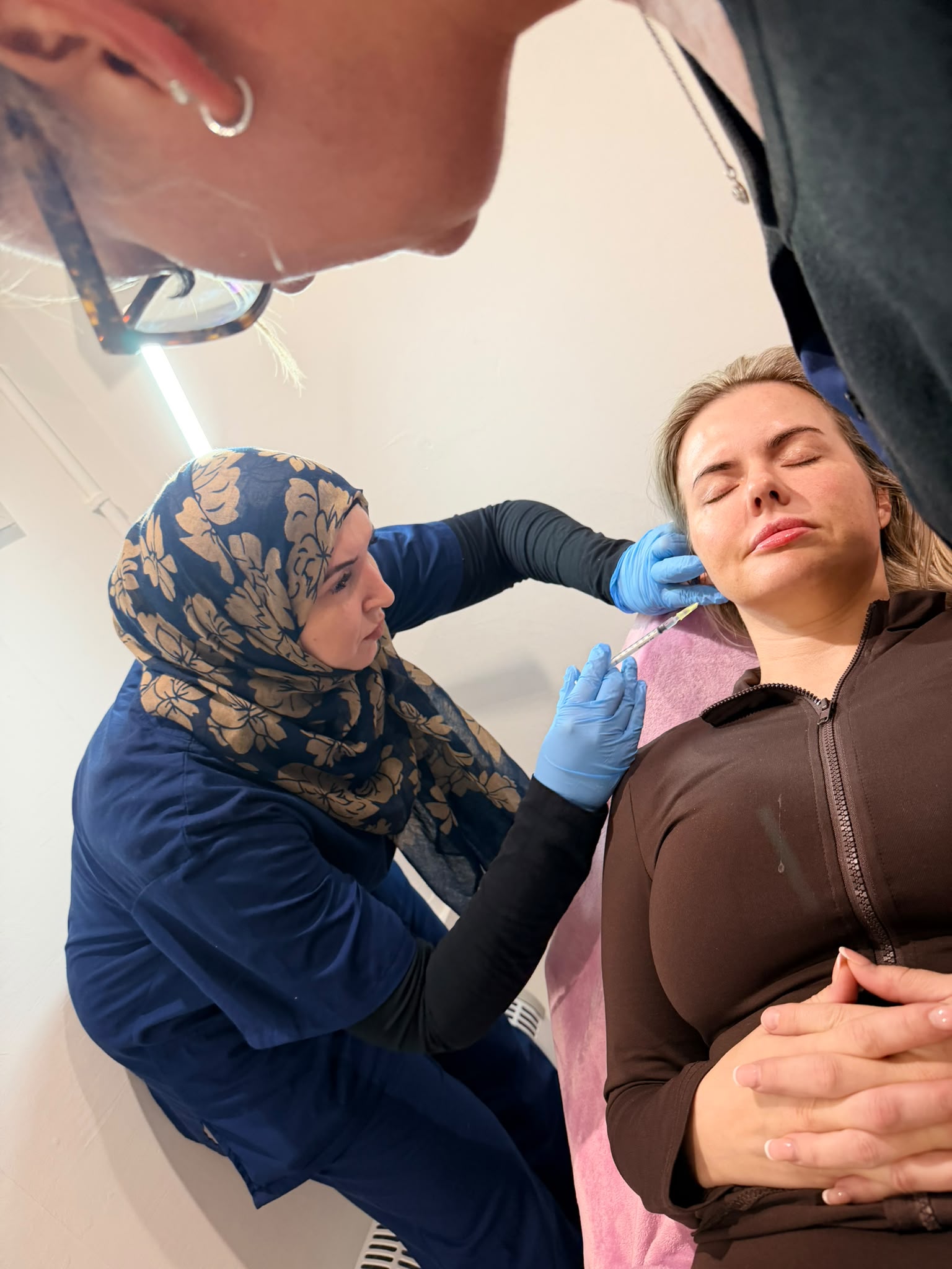 Treatment being carried out at A&A Medical Aesthetics